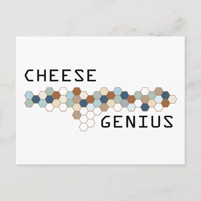 Käse Genius Postkarte (Vorderseite)