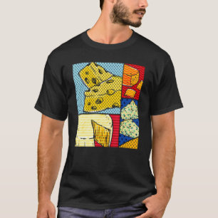 Käse Gouda Snack Feinschmecker Cheddar Pop Käse T-Shirt