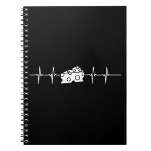 Käse Heartbeat Notizblock
