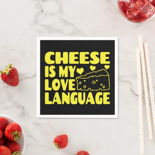 Käse ist meine Liebe - Chesse Lovers Serviette (Beispiel)