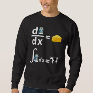 Käse-Kalkulation  Funny Science Mathe Sweatshirt