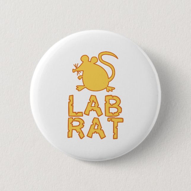 Käse-Labrador-Ratte Button (Vorderseite)