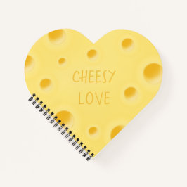 "Käse-Liebe" Käseherz-Gestricken Notizbuch