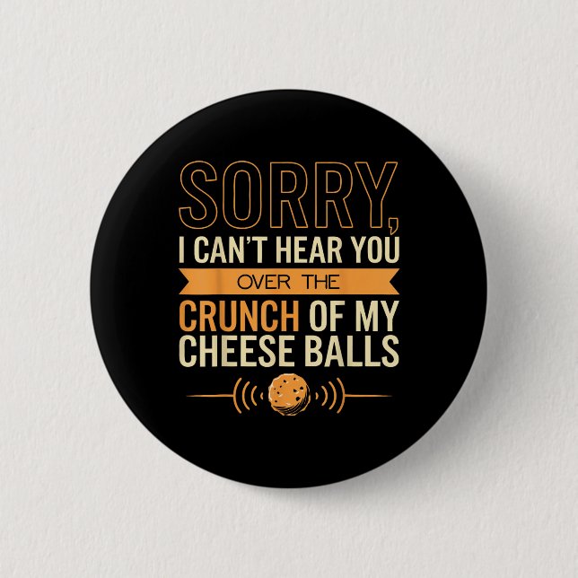 Käse Lover Hört dich nicht Button (Vorderseite)