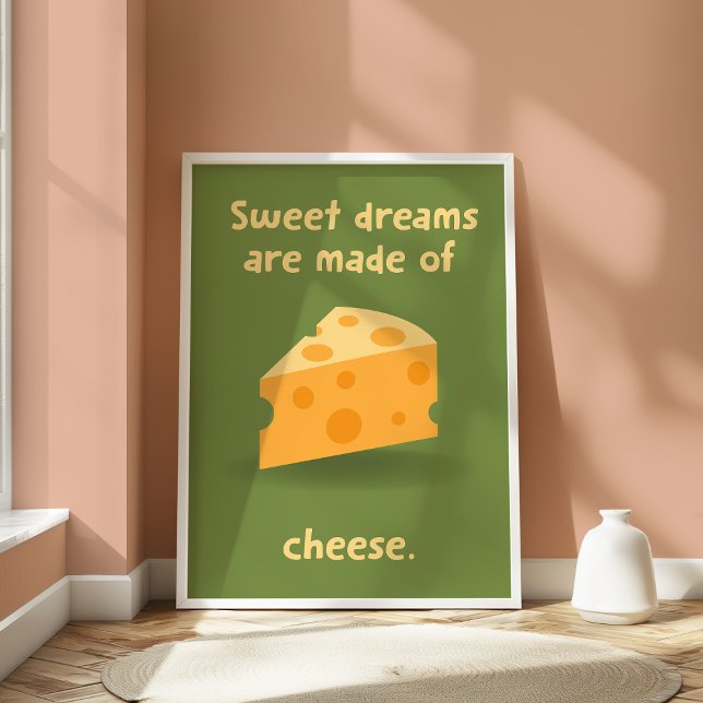 Käse Lover Kitchen Funny Food Wall Poster (Von Creator hochgeladen)