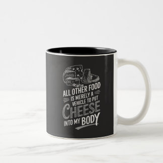 Käse Lover Zweifarbige Tasse