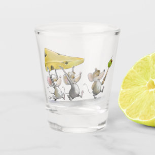 Käse (mit Oliven) Schnapsglas