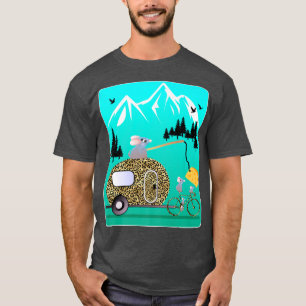 KÄSE MOTIVIERUNG MICE CAMPER BIKE TOUR BERG C T-Shirt