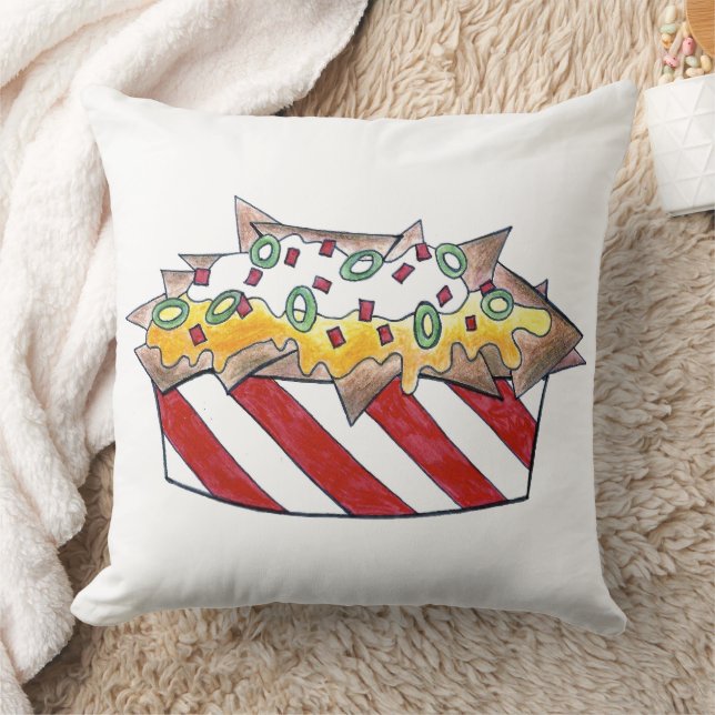 Käse Nachos Tortilla Chips Junk Snack Food Kissen (Decke)