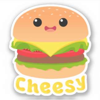 Käse Niedlich Burger Käse Burger Feinschmecker Sti Aufkleber