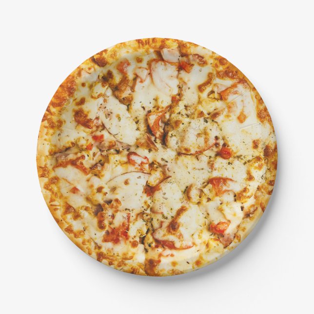 Käse Pizza Party Paper Teller (Vorderseite)