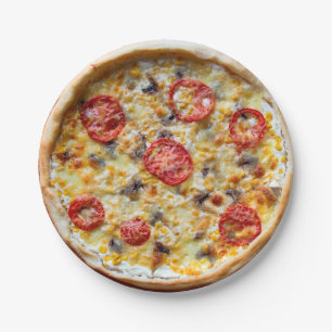 Käse-Pizza-Party-Papier-Teller Pappteller