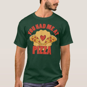 Käse Pizza Torte Fleisch salzige Snacks Fastfood P T-Shirt