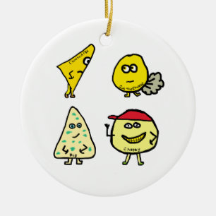 Käse Puns Keramik Ornament