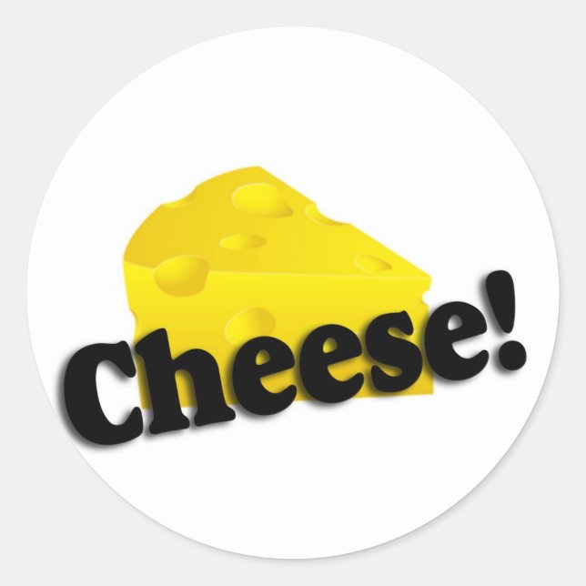 Käse Runder Aufkleber (Vorderseite)