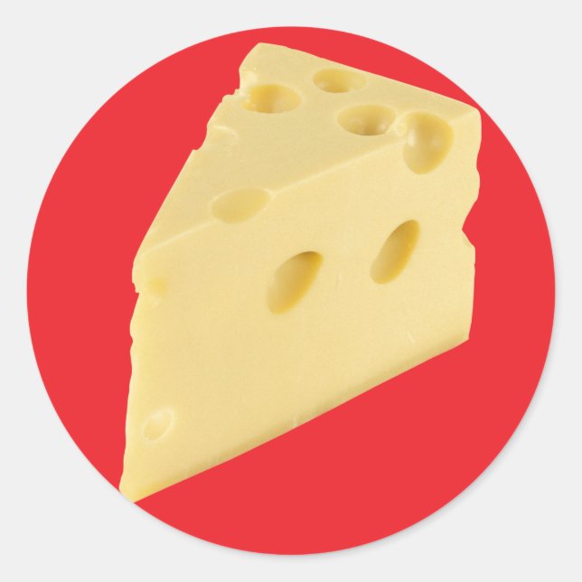 Käse Runder Aufkleber (Vorderseite)