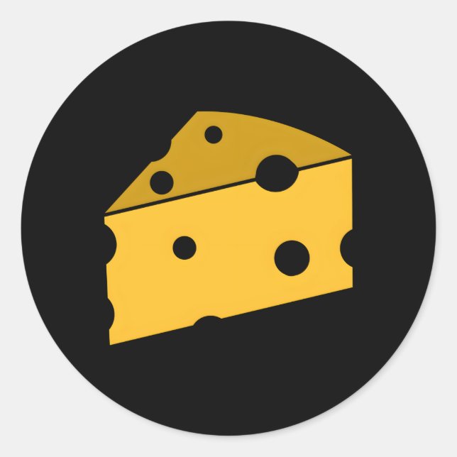 Käse Runder Aufkleber (Vorderseite)
