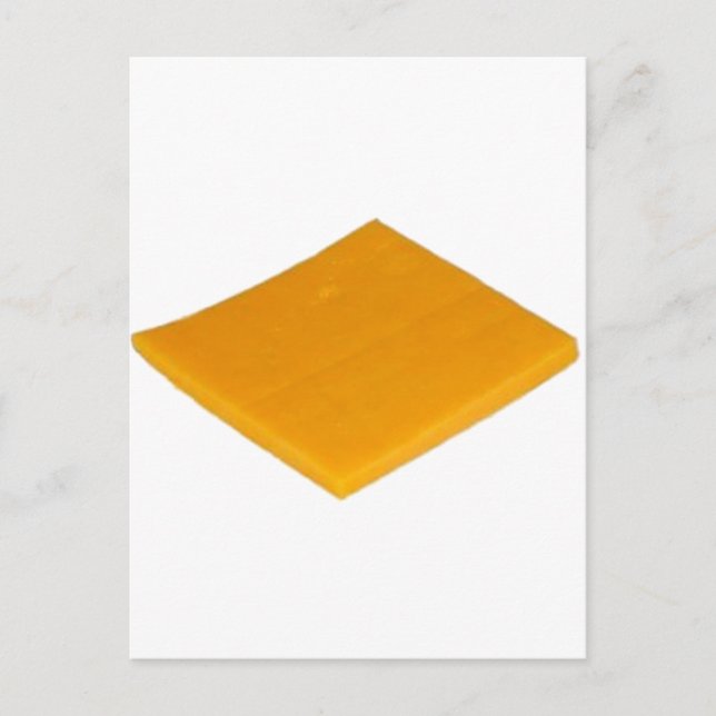 Käse Scheibe Postkarte (Vorderseite)