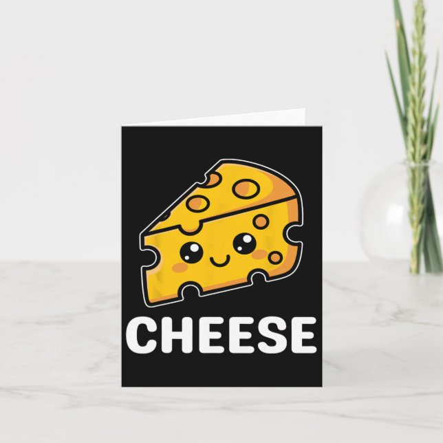 Käse Slice Mac Macaroni Kawaii Halloween Kostüm Karte (Vorderseite)