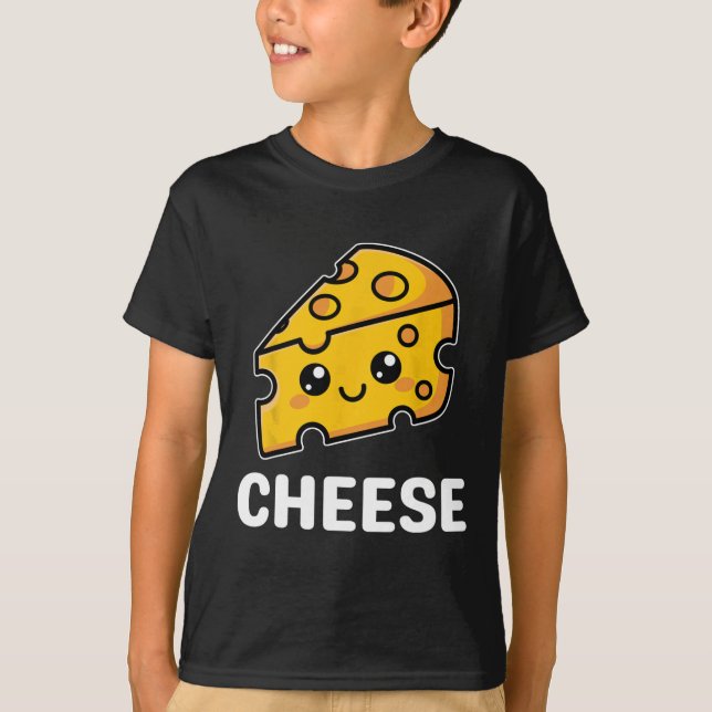 Käse Slice Mac Macaroni Kawaii Halloween Kostüm T-Shirt (Vorderseite)