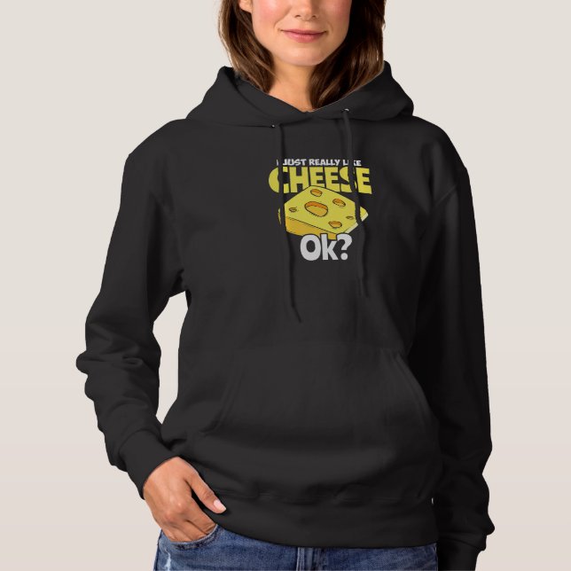 Käse Swiss Grilled Cheesy Cheddar Hoodie (Vorderseite)