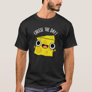 Käse The Day Funny Food Puns Dark BG T-Shirt