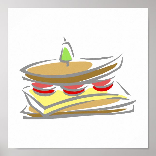 Käse & Tomato Sandwich Poster (Vorne)