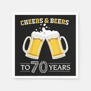 Käse und Bier bis 70 Jahre Napkins Serviette