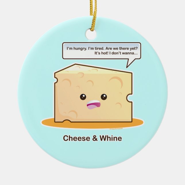 Käse und Gejammer Keramikornament (Vorne)