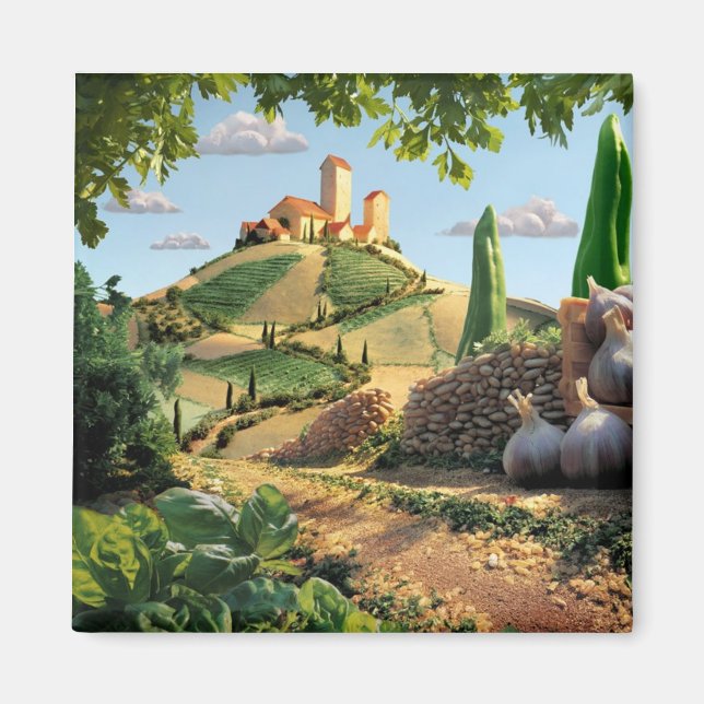 Käse und Knoblauch Magnet (Vorne)