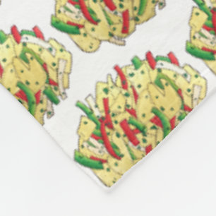 Käse- und Saltfish Kabeljau jamaikanische Karibik Fleecedecke