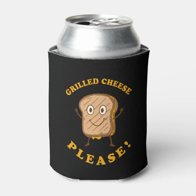 Käse vom Grill bitte Dosenkühler (Kanne Vorderseite)