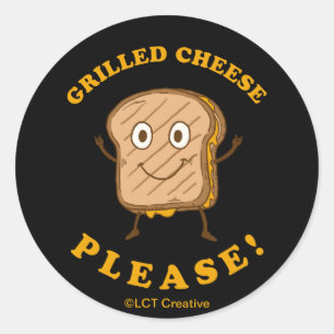 Käse vom Grill bitte Runder Aufkleber