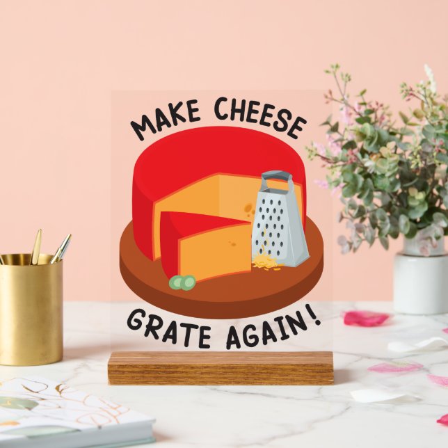 Käse wieder graten lassen acrylschild (Hochzeit)