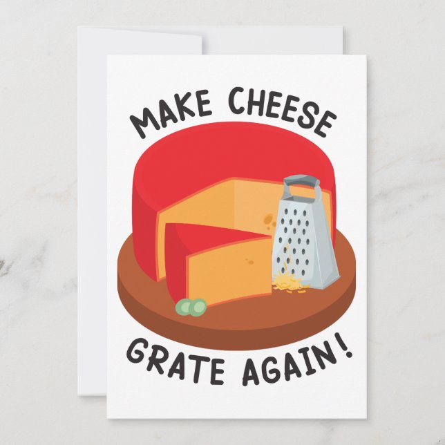 Käse wieder graten lassen einladung (Vorderseite)