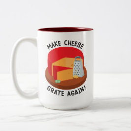 Käse wieder graten lassen zweifarbige tasse