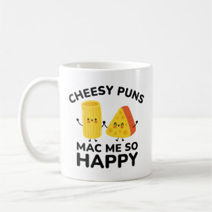 Käse-Wortspiele machen mich so glücklich Kaffeetasse