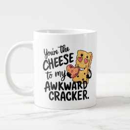 Käse zu My Awkward | Das sonnige und Niedliche Val Jumbo-Tasse