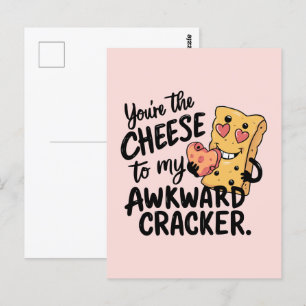 Käse zu My Awkward   Das sonnige und Niedliche Val Postkarte