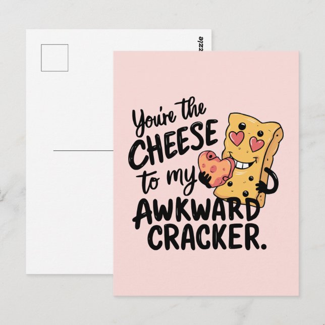 Käse zu My Awkward | Das sonnige und Niedliche Val Postkarte (Vorne/Hinten)