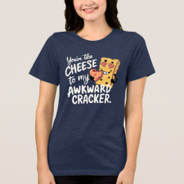 Käse zu My Awkward | Funny Valentinstag Tri-Blend Shirt