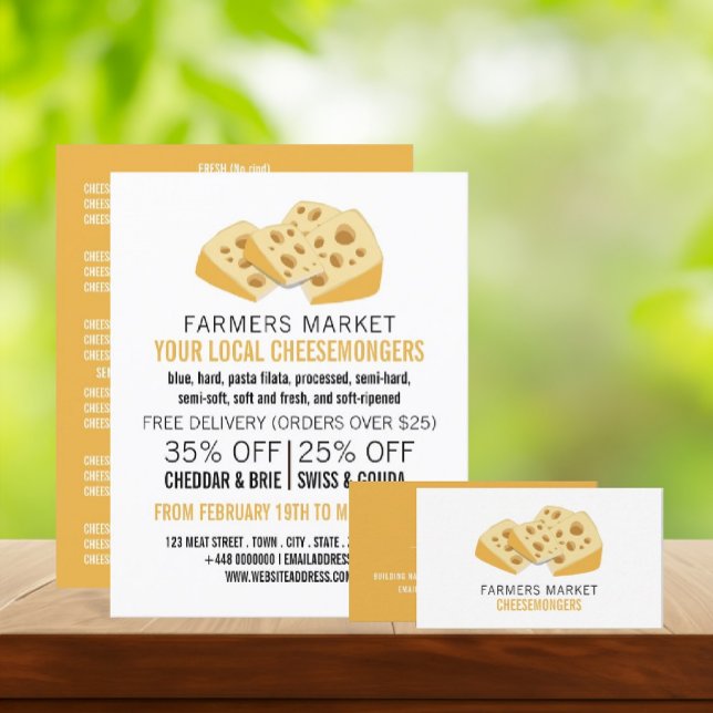 Käseblöcke, Käsemongerwerbung Flyer (Von Creator hochgeladen)