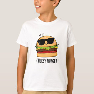 Käseburger Lustige Lebensmittel-Wortspiele T-Shirt