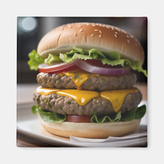 Käseburger Magnet (Vorne)