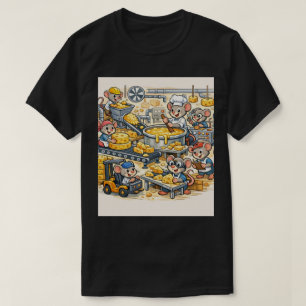 Käsefabrik-Crew: Cartoon-Mäuse T-Shirt