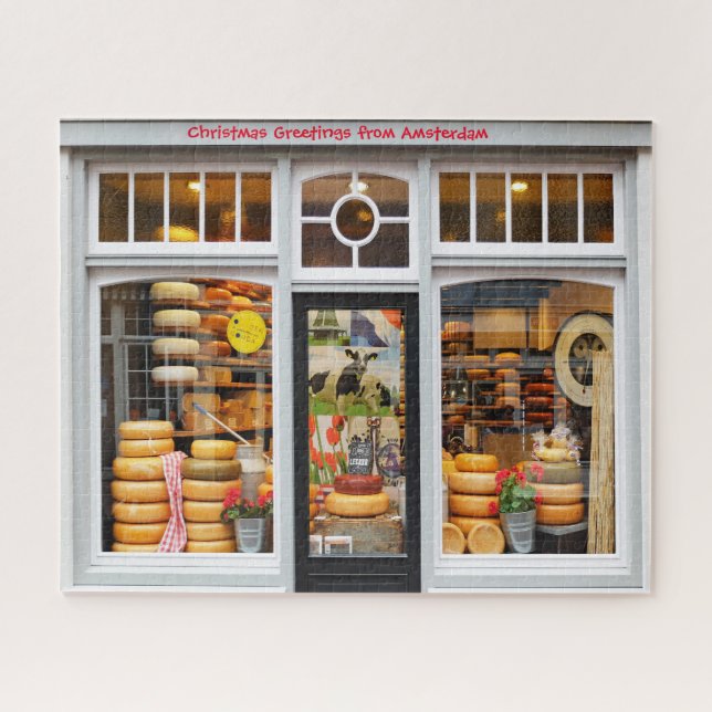 Käsegeschäft in Amsterdam. Puzzle (Horizontal)