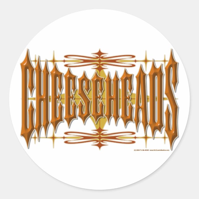 Käseheads Metal Runder Aufkleber (Vorderseite)