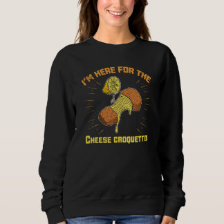 Käsekroketten Kroketten Fast Food Essen Rezept Sweatshirt