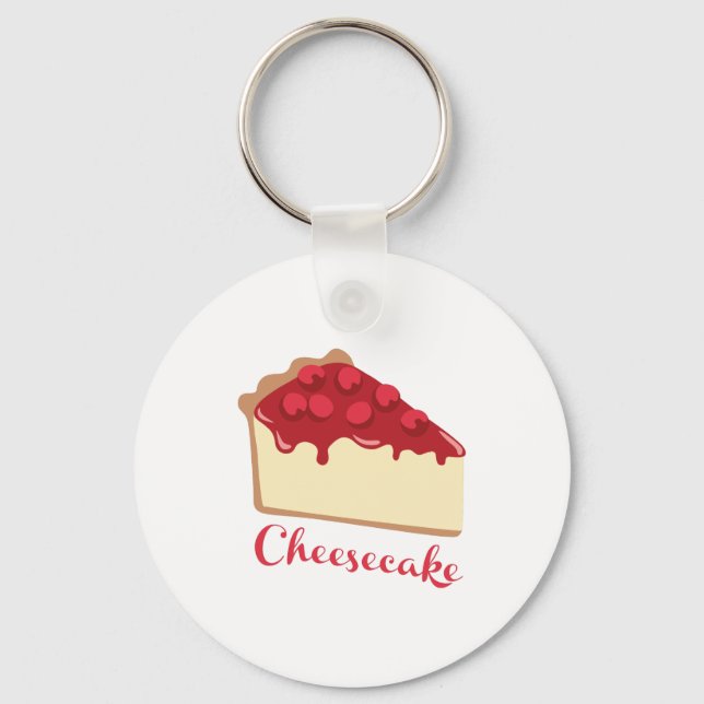 Käsekuchen Schlüsselanhänger (Vorderseite)