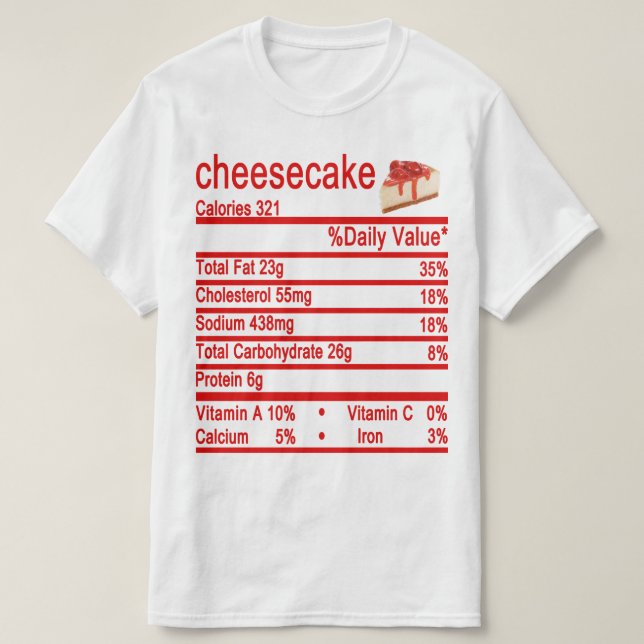 Käsekuchen T-Shirt (Design vorne)